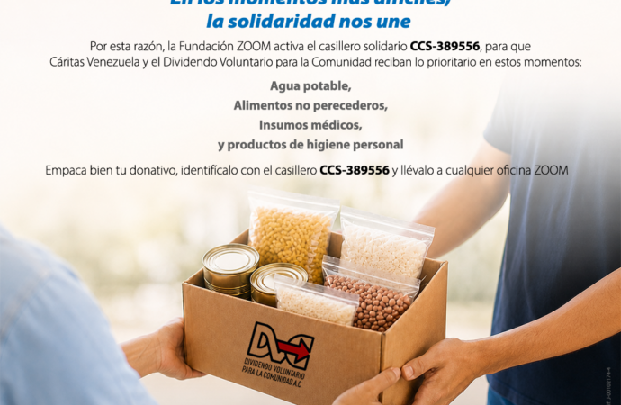ZOOM activa «Casillero Solidario»