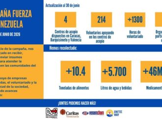 DVC y Cáritas movilizan más de 10 toneladas de ayuda humanitaria
