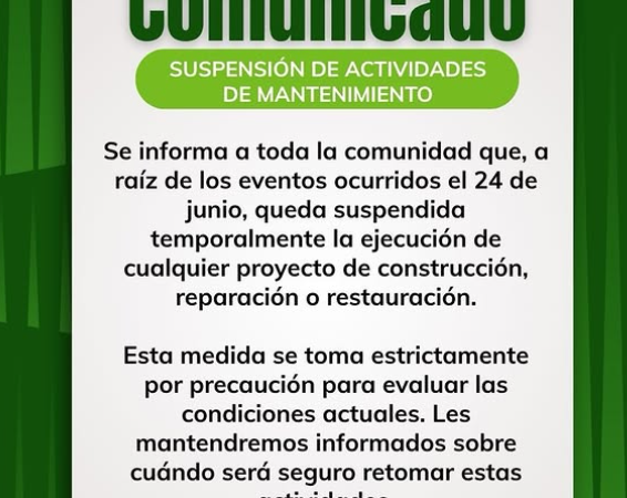 Suspenden temporalmente proyectos de construcción en Baruta