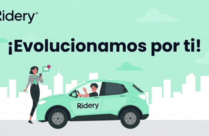 Nueva app de Ridery: integración, rapidez y lealtad